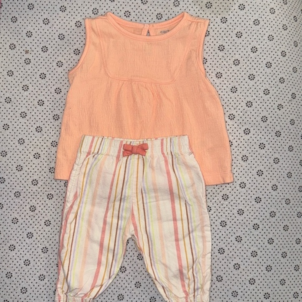 🛍CUTE  Little Girls OUTFIT SIZE 0-3 MONTHS 🛍